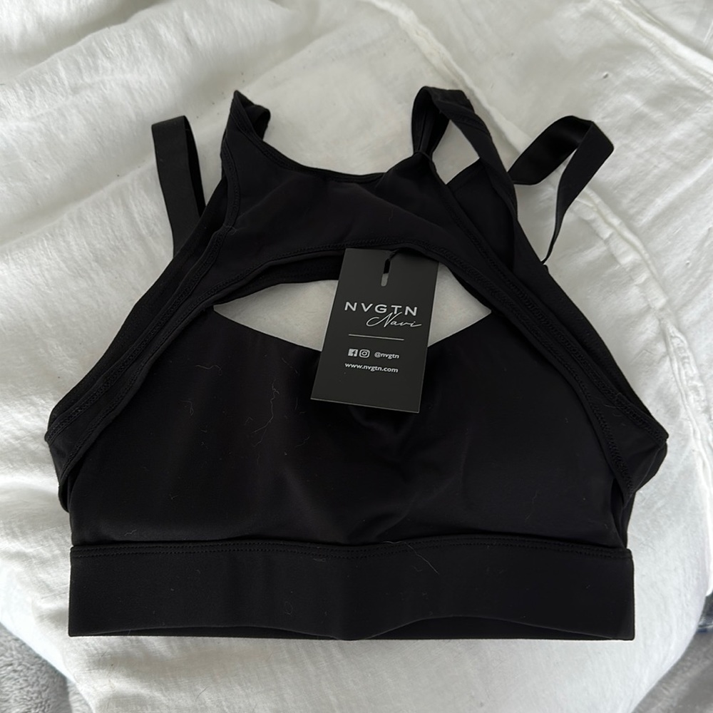 NVGTN never used sport bra black size small